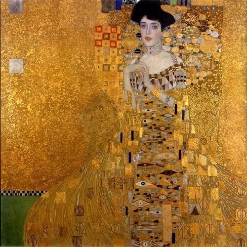 11. "Adel Blox-Bauer I portreti" ("Portrait of Adele Bloch-Bauer I"), Gustav Klimt (Gustav Klimt)