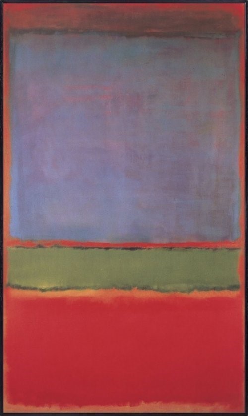 5. № 6 (Binafsha, yashil va qizil) (No. 6 (Violet, Green and Red)), Mark Rotko (Mark Rothko)