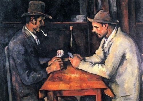 3. "Karta o'yinchilari" ("The Card Players"), Pol Sezan (Paul Cezanne)