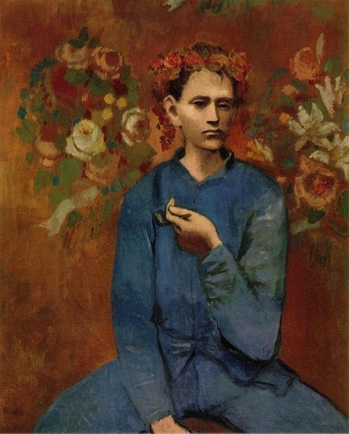 16. "Trubkali yigit" ("Garcon a la Pipe"), Pablo Pikasso (Pablo Picasso)