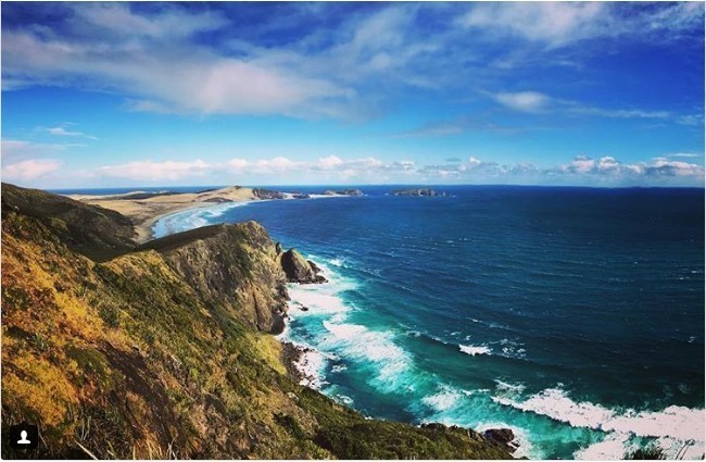6. Ilohlar bog'izi, mis Reinga, Yangi Zelandiya