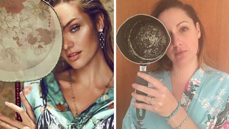 Mashxurlarning Selesta Barber tomonidan Instagramdagi parodiyalari