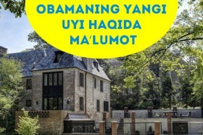 Obamaning oilasi oq uydan 5, 3 million dollarlik xashamatli uyga ko'chib o'tishadi.