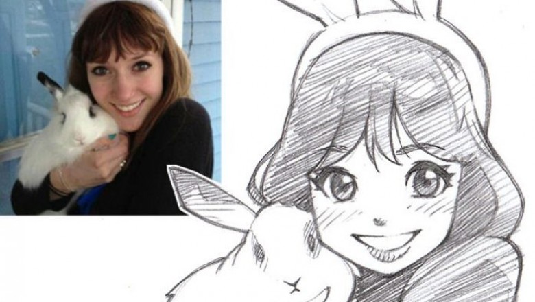  Ilyustrator notanish odamlar va hayvonlarni haqiqiy mult qahramonlarga o'xshatayabti