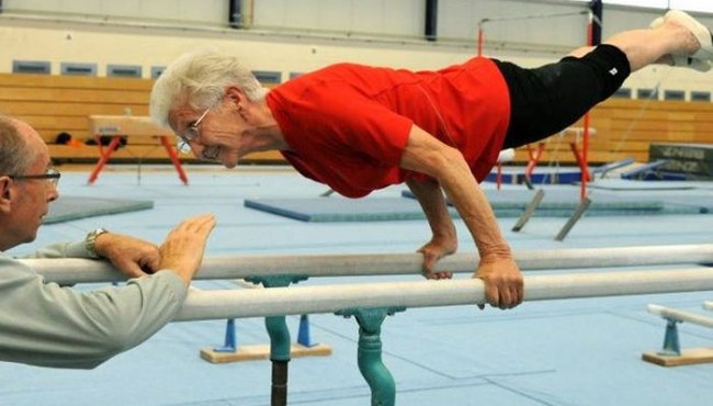 91-yoshlik Germaniyalik gimnastikachi ayol