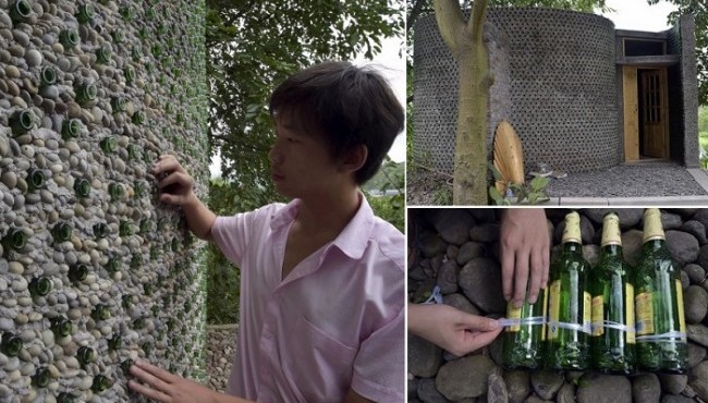 Qiziqarli ma'lumotlar: Bu yigit 8 mingdan ortiq pivo shishalaridan foydalanib o’ziga ajoyib ofis qurdi