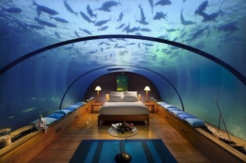 Hilton’s Conrad Rangali Island Resort kurort mehmonxonasi (Maldivi)