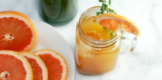 Greypfrut va dolchinli limonad