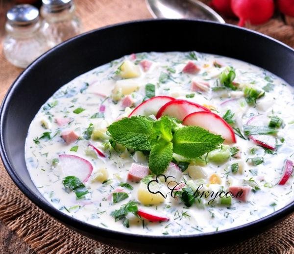 Ikkinchi retsept – ko’k piyoz solingan ayron ichimligi