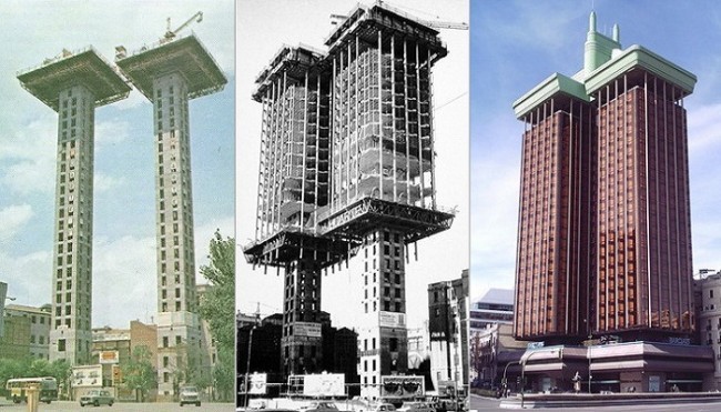 Kolumb minoralarini Madridda qurish.