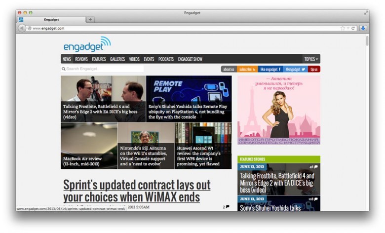9. “Engadget”