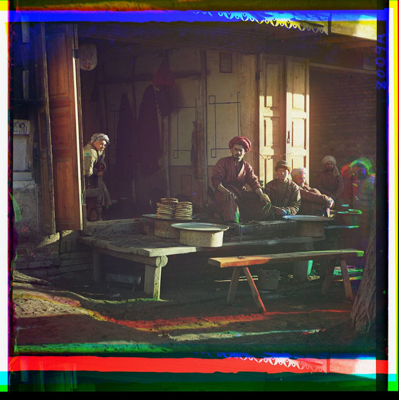 Samarqanddagi shashlikxona, 1911 yil.