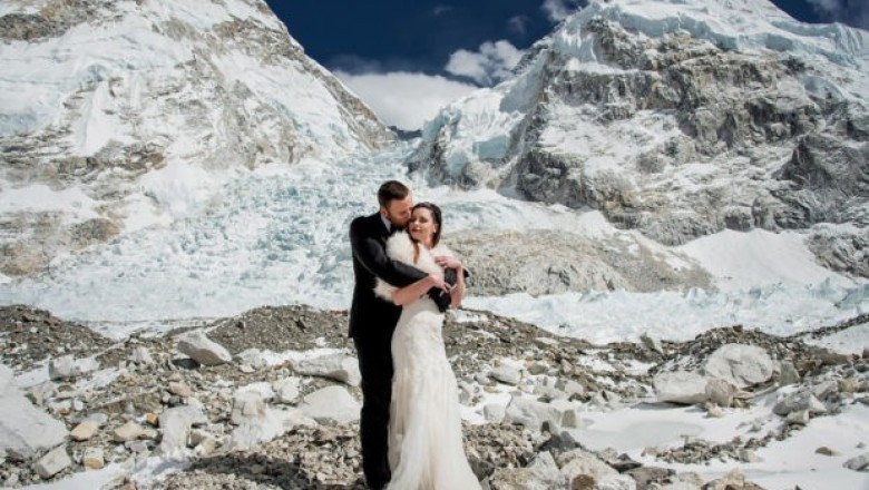 Kaliforniyalik juftlik Everest tog’ida to’y qildi
