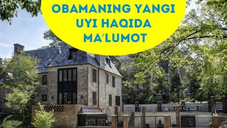 Obamaning oilasi oq uydan 5, 3 million dollarlik xashamatli uyga ko'chib o'tishadi.