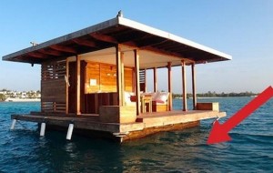 Bu mini-otelda, suv ostida yashiringan joyga, barcha dam oluvchilar intiladi.