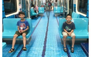 Taybeyda metro vagonlarini sport maydonchalariga aylantirishdi